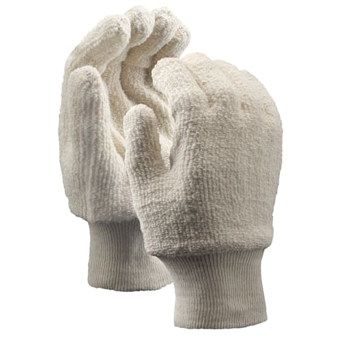 Terrycloth Gloves, Standard Weight, Knit Wrist