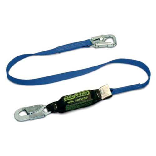 Shock Absorbing Tie Back Safety Lanyard, 6 ft, 310 lb