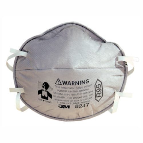 Particulate Respirator 8247, R95 with Nuisance Level* Organic Vapor Relief