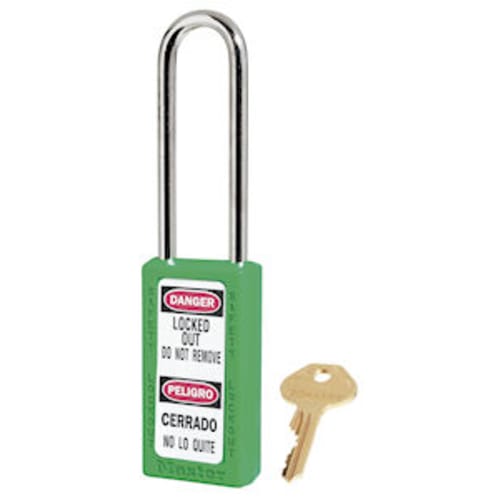 Green Safety Padlock