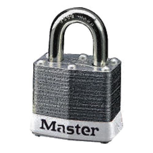 Steel Padlock. White