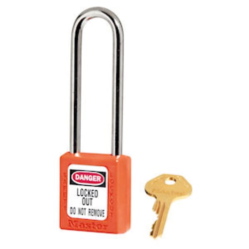 Keyed-Alike Orange Padlock