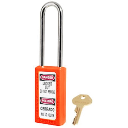 Orange Safety Padlock