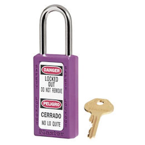 Purple Safety Padlock