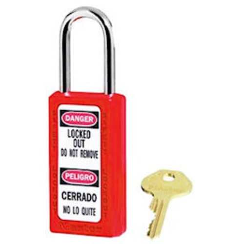 Red Safety Padlock