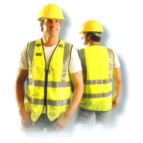 Premium Solid Dual Stripe Full Surveyor Vest