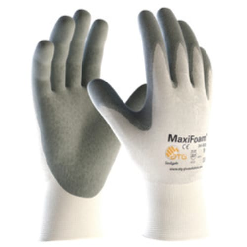 G-Tek® MaxiFoam™ Premium Gray Foam Nitrile Gloves