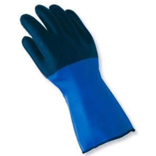 MAPA StanZoil NL-34 12" Neoprene Chemical Resistant Gloves – Large, Knit Lined (2 Pairs)