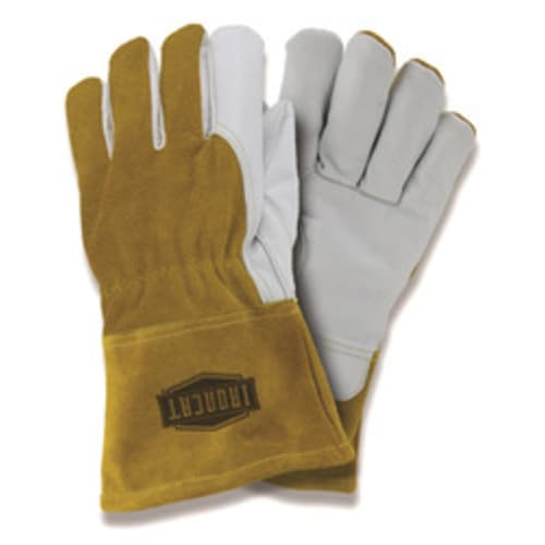 Premium Grain Goatskin Fleece Lined MIG Welding Gloves. Size Large