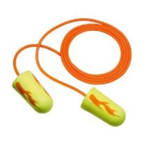 Corded Yellow Neon Blast Earplugs