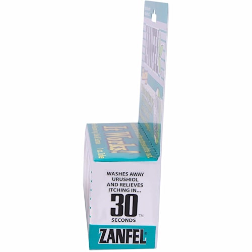 Washes away poison ivy, oak and sumac (urushiol) from the skin in 30 seconds