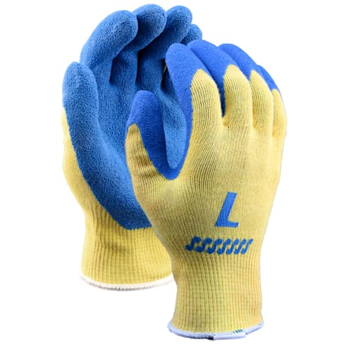 Kevlar Glove with Blue Crinkle Rubber Coating, Cut Level A3