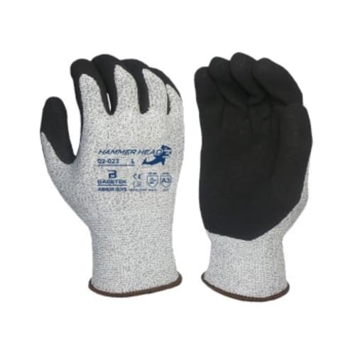 13-Guage Hammer Head Gloves, HPPE with Micro Foam Nitrile Coating