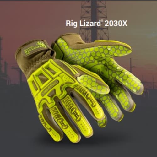 Rig Lizard Silicone Grip Impact Resistant Gloves