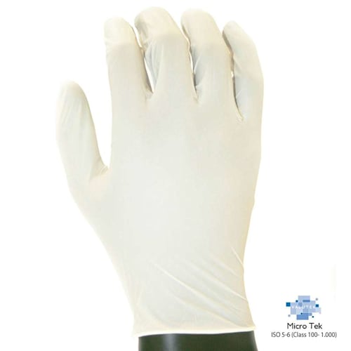 Ultra-Thin Nitrile Cleanroom Gloves, Powder-Free 9.5" Length