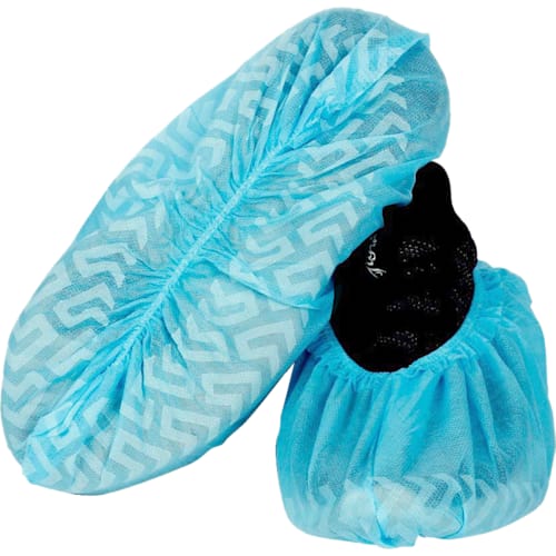 STADIS&trade; Blue Polypropylene Shoe Covers, Anti-Skid