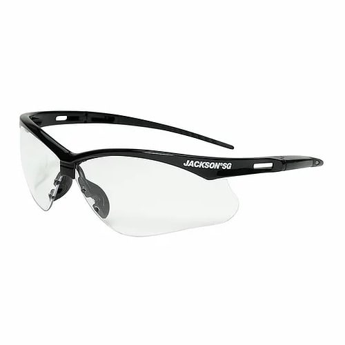 Jackson SG Safety Spectacle - Clear Anti-Fog Lens with Black Frame