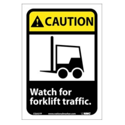 Sign, Caution- Watch For Forklift Traffic