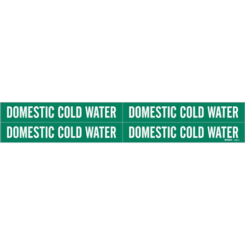 Pipe Marker - DOMESTIC COLD WATER