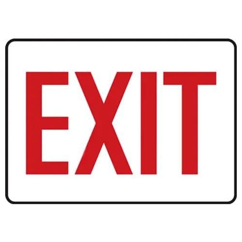 Safety Sign: Exit