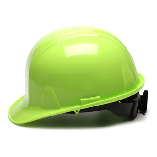 Hi-Vis Green Hard Hat, Cap Style