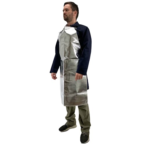 36" Aluminized Rayon Bib-Style Apron