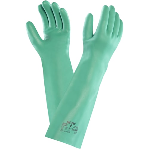 AlphaTec® Solvex® 37-185 - Elbow-Length Chemical Gloves, Delivering Durable Hand and Arm Protection