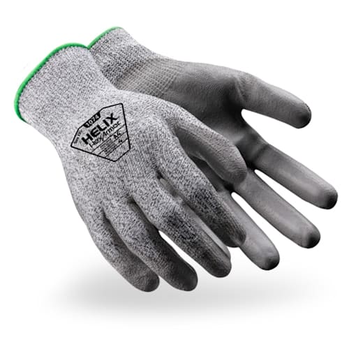 Helix&Rreg; 1074 Cut Resistant Glove with PU Coating, Cut Level A4