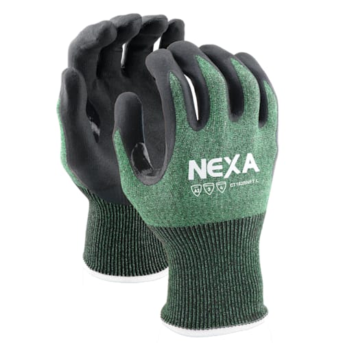 正式的 toolant Gloves Level 6 Glove Cut Stauffer Resistant Cut-Resistant Work  & Gloves， Safety 12 Pairs， Touchscreen， Sandy Nitrile Coated Firm Grip， for  Warehouse， Carving， Gardening， Construction， Fis オフィス用品