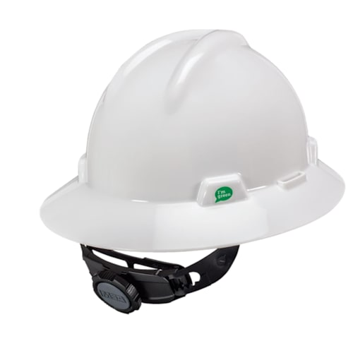 V-Gard GREEN Full Brim Hard Hat