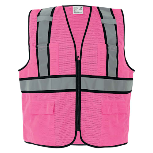 FrogWear HV Enhanced Visibility Pink Surveyors Safety Vest