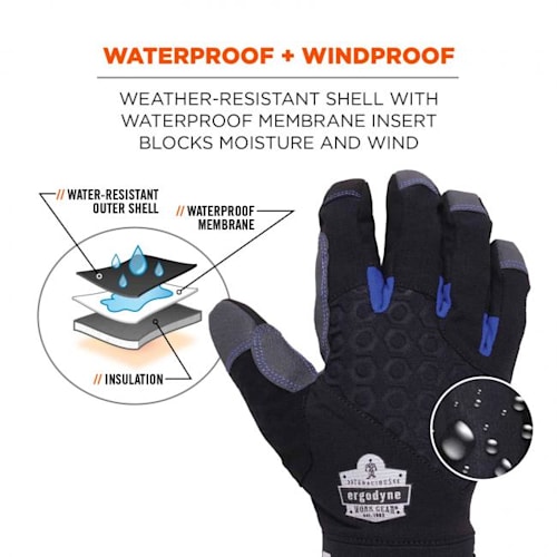 ProFlex 817WP Thermal Waterproof Winter Work Gloves