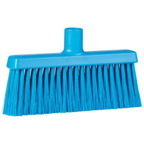 Upright Lobby Broom with Soft/Stiff Bristles, 10.2"