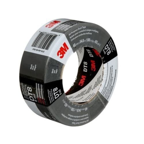 All Purpose DT8 Black Duct Tape, 48 mm x 54.8 m