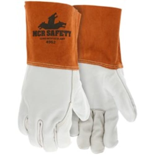 Leather Welding Work Gloves Select Grain Cow Leather
4.5 Inch Russet Split Leather Cuff