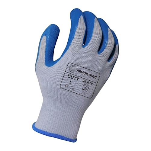 Glove - Blue Latex Crinkle Palm Coating on 10 Gauge Cotton/Polyester Liner