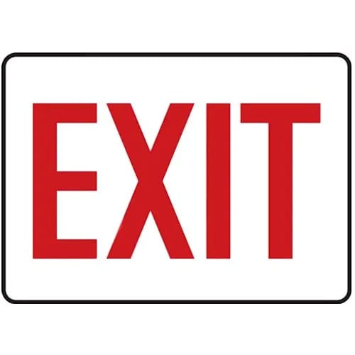 Safety Sign: Exit