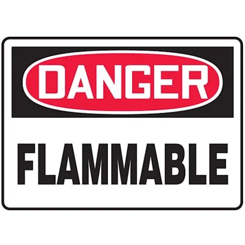 OSHA Danger Safety Sign: Flammable