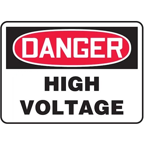 OSHA Danger Safety Sign: High Voltage