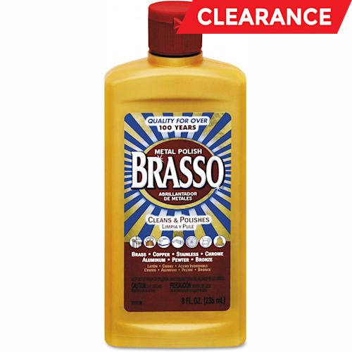 Brasso Metal Surface Polish, 8oz Bottle, 8/Carton