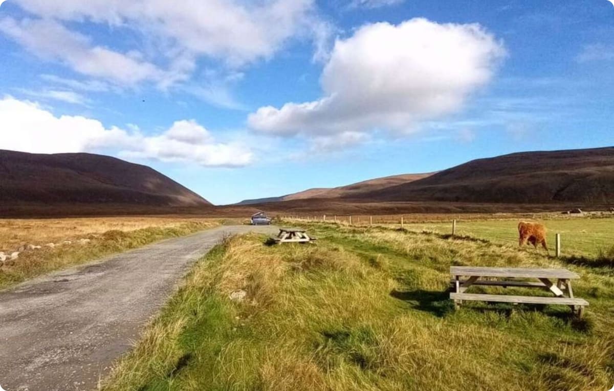 Wild camping spot Scotland