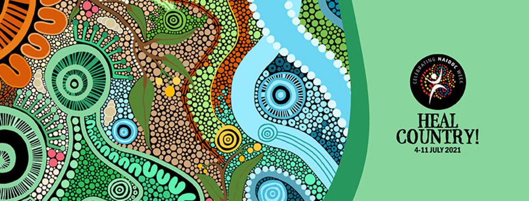 Naidoc week poster Steel Blue