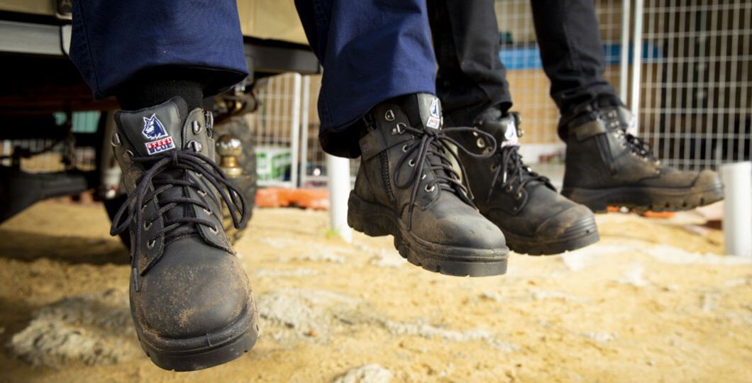 Steel Blue work boots black