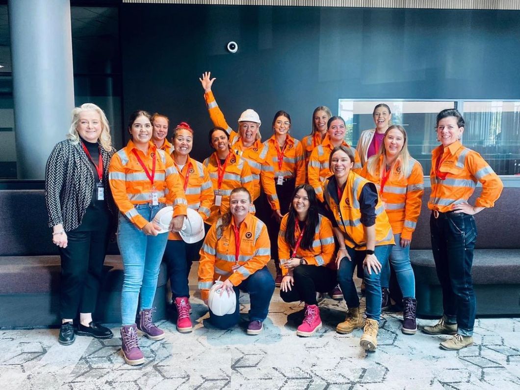 Women in trades - welding work boots