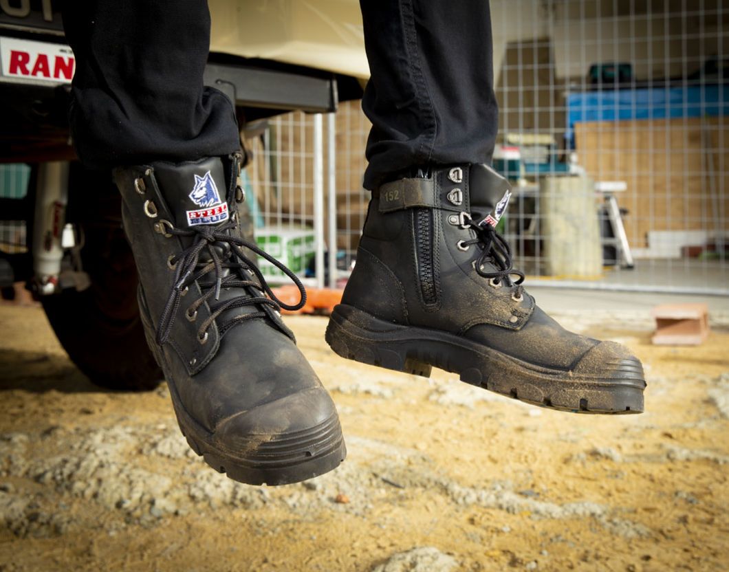 black work boots for men