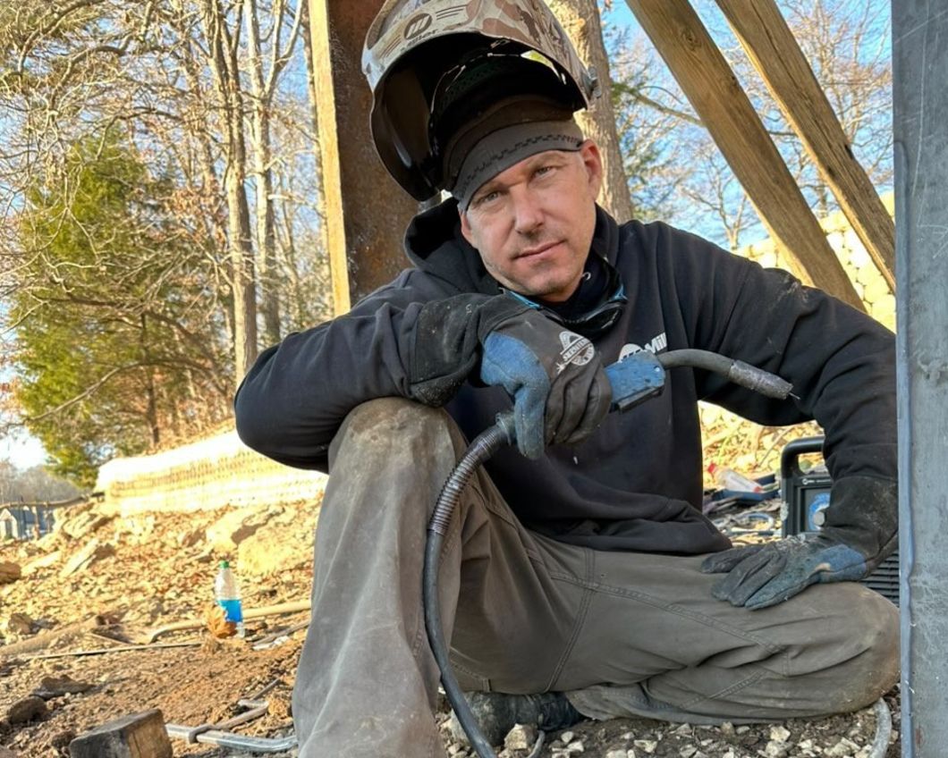 Welder Michael’s @garageboundllc using work boots