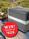 Win a Companion Car Fridge with </br> Steel Blue