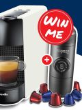 Win a Coffee Machine Pack with </br> Steel Blue