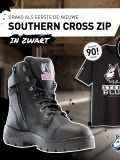 Krijg een gratis zwart bamboe Steel Blue T-shirt