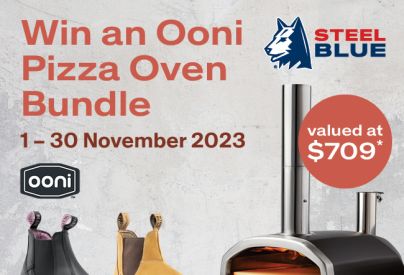 Win an Ooni Pizza Oven with Steel Blue